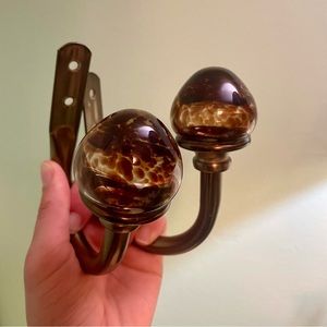 Spotted Glass Curtain Holdbacks